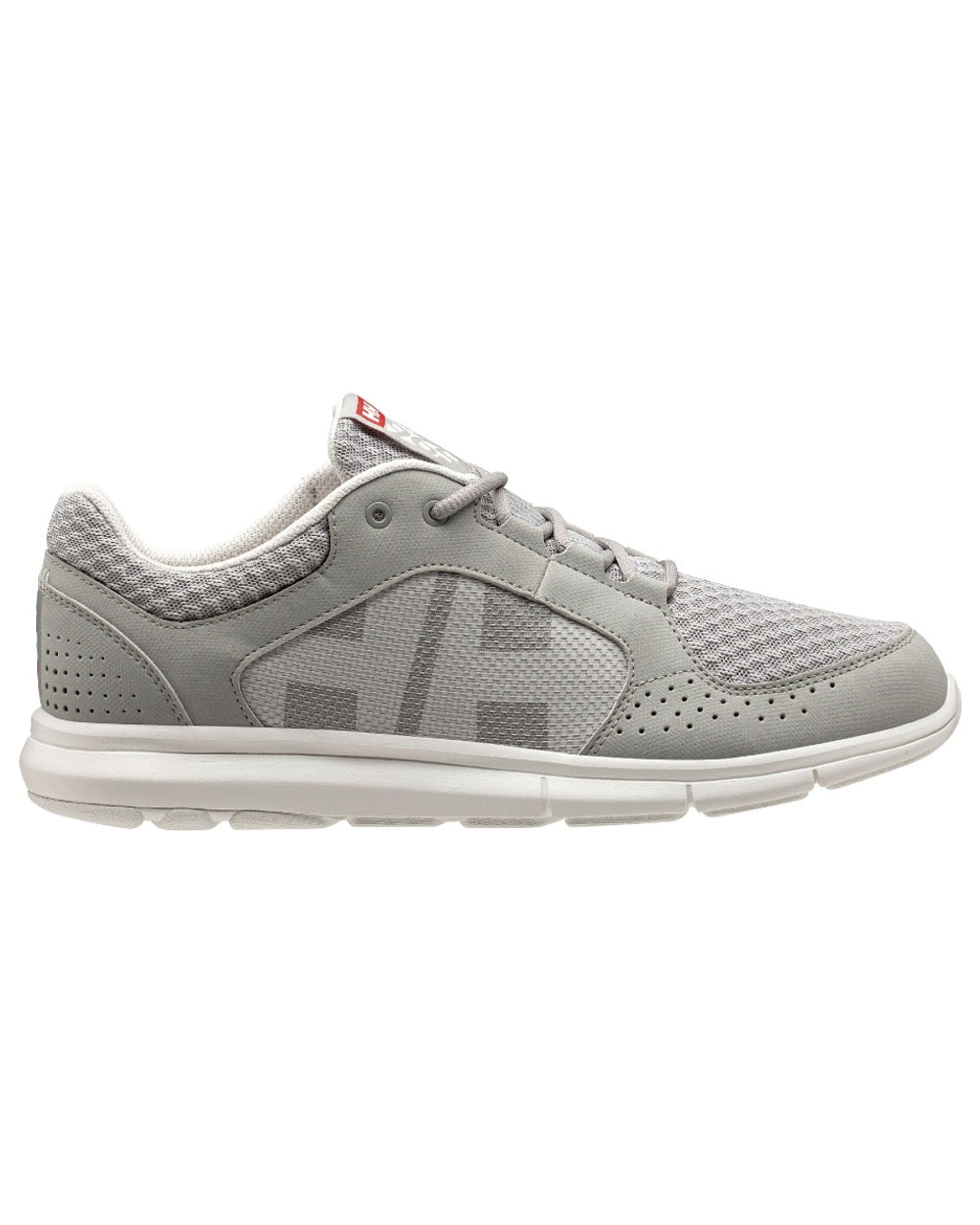 New Light Grey Coloured Helly Hansen Mens Ahiga V4 HP Sneakers on white background