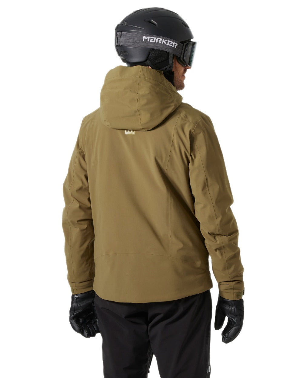 Sepia Coloured Helly Hansen Mens Alpha 4.0 Jacket on white background