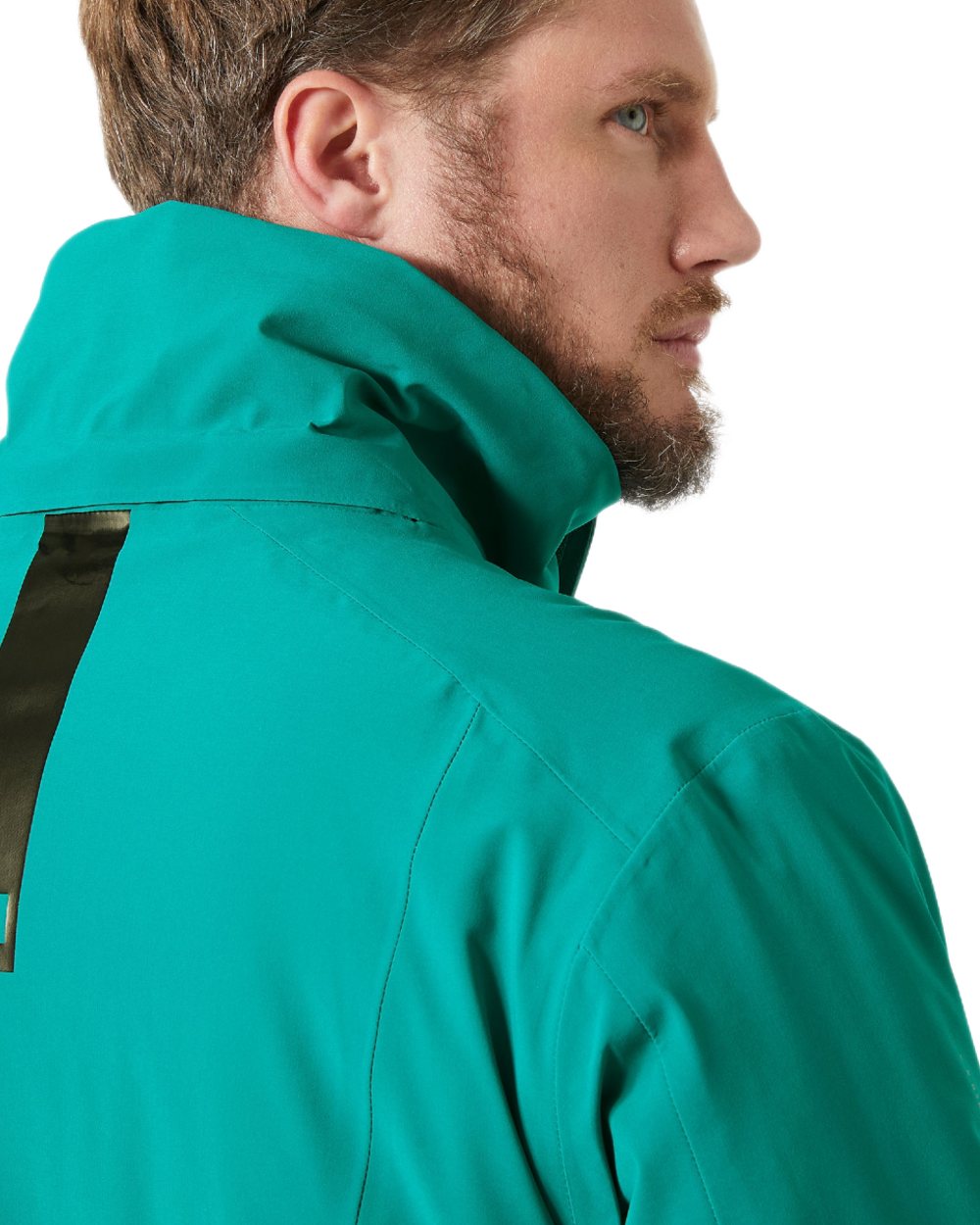 Signal Green Coloured Helly Hansen Mens Alpha 4.0 Jacket on white background
