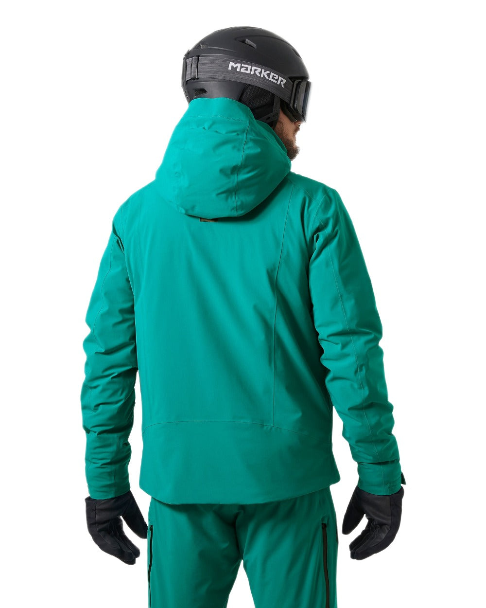 Signal Green Coloured Helly Hansen Mens Alpha 4.0 Jacket on white background