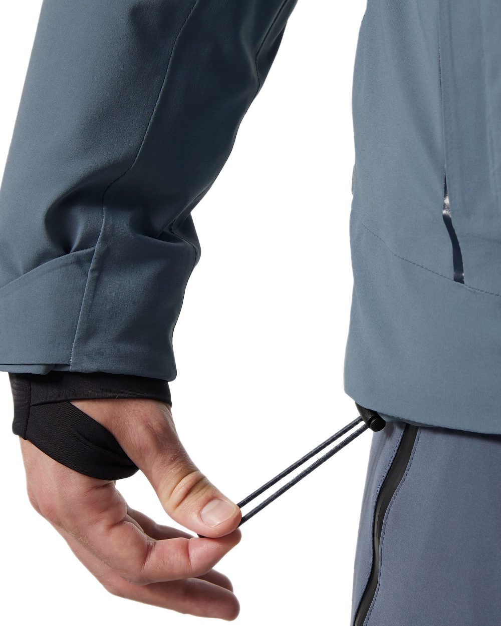 Washed Navy Coloured Helly Hansen Mens Alpha 4.0 Jacket on white background