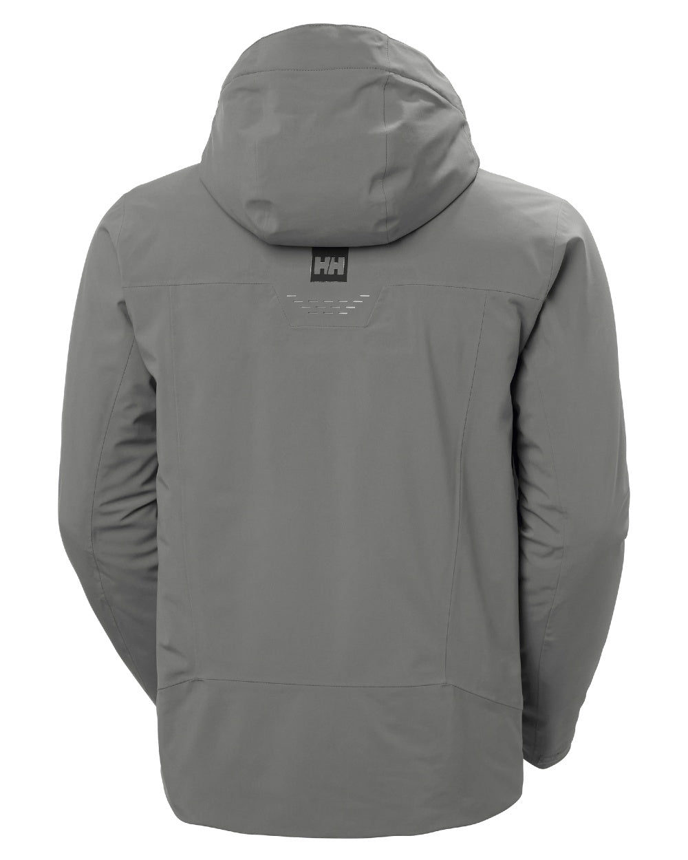 Concrete Coloured Helly Hansen Mens Alpha Lifaloft Insulated Ski Jacket on white background