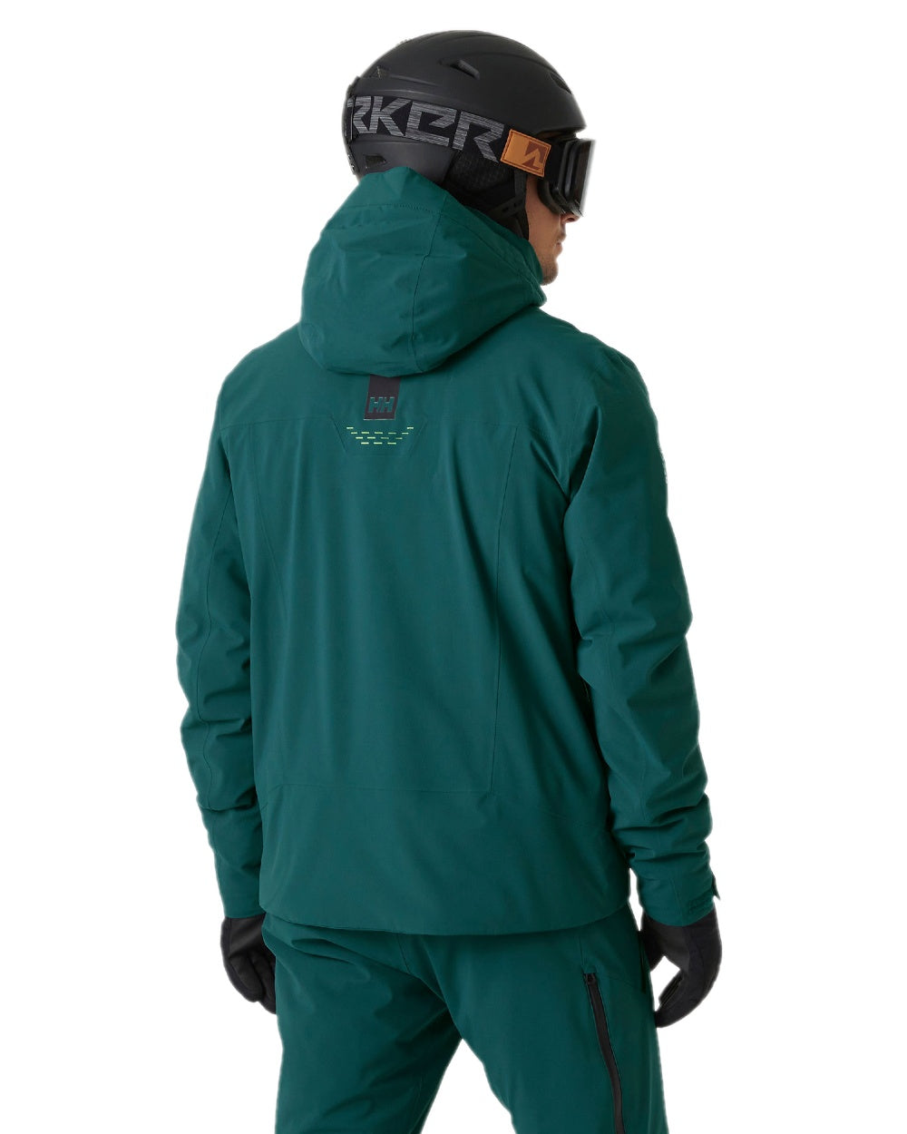 Dark Creek Coloured Helly Hansen Mens Alpha Lifaloft Insulated Ski Jacket on white background