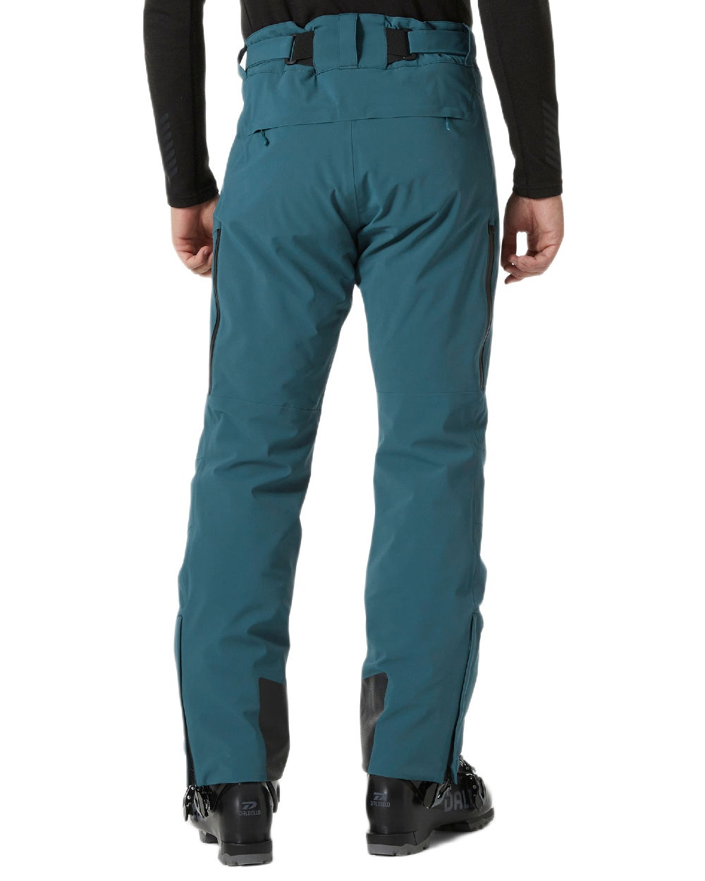Dark Creek Spruce Coloured Helly Hansen Mens Alpha Lifaloft Insulated Ski Pants on white background