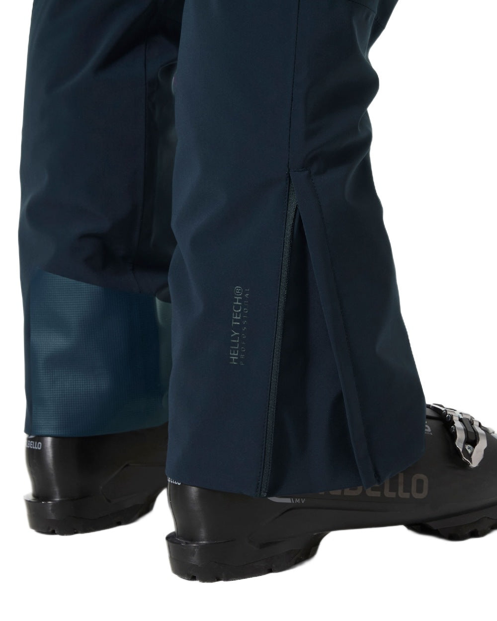 Navy Coloured Helly Hansen Mens Alpha Lifaloft Insulated Ski Pants on white background