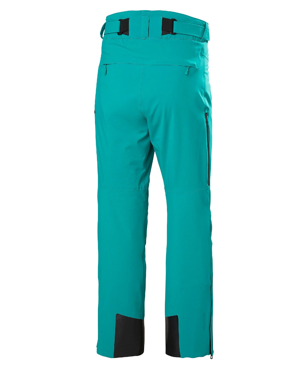 Signal Green Coloured Helly Hansen Mens Alpha Lifaloft Insulated Ski Pants on white background