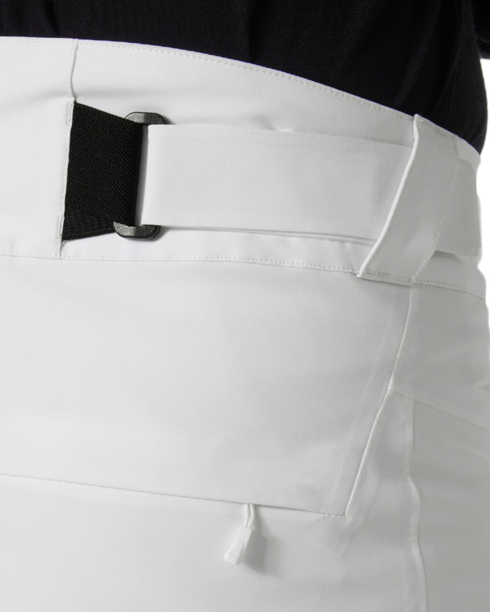 White Coloured Helly Hansen Mens Alpha Lifaloft Insulated Ski Pants on white background