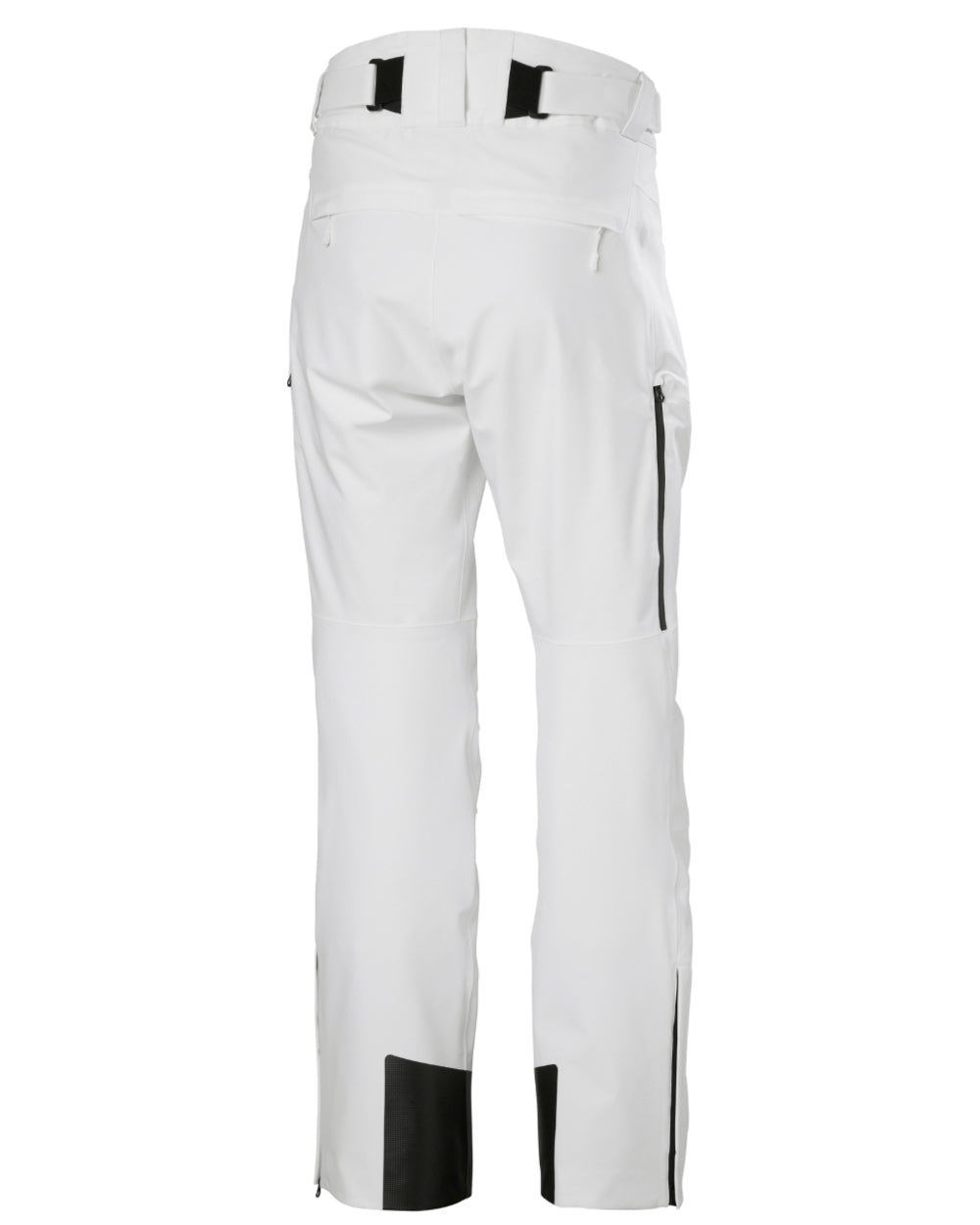 White Coloured Helly Hansen Mens Alpha Lifaloft Insulated Ski Pants on white background
