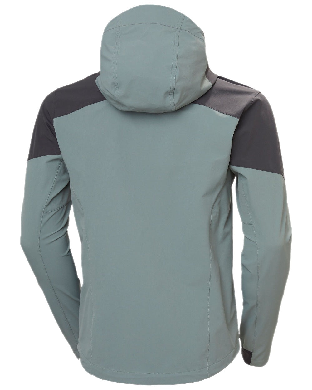 Grey Cactus Coloured Helly Hansen Mens Blaze Hooded Softshell Jacket on white background