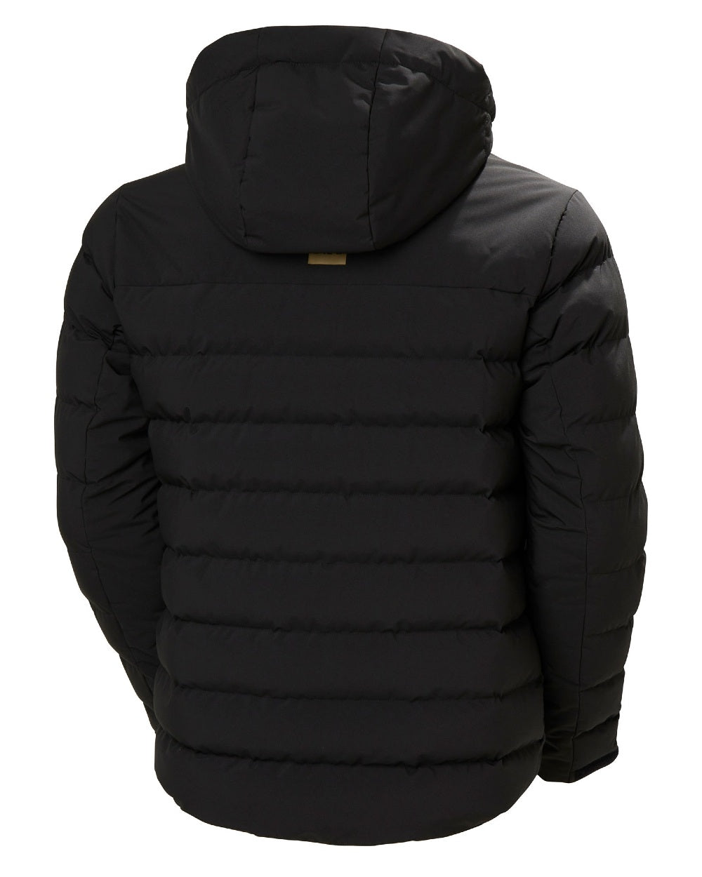 Black Coloured Helly Hansen Mens Bossanova Puffy 2.0 Jacket on white background