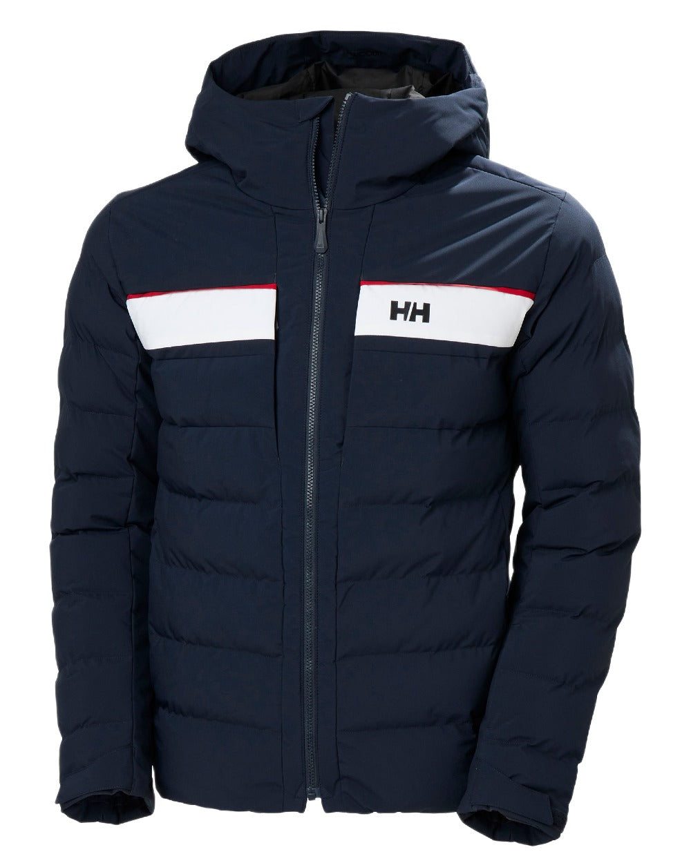 Navy Coloured Helly Hansen Mens Bossanova Puffy 2.0 Jacket on white background