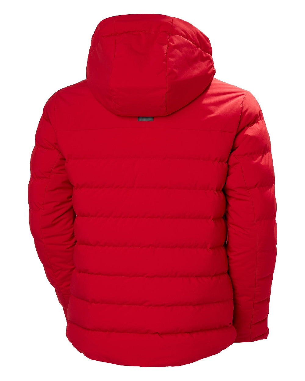 Red Coloured Helly Hansen Mens Bossanova Puffy 2.0 Jacket on white background