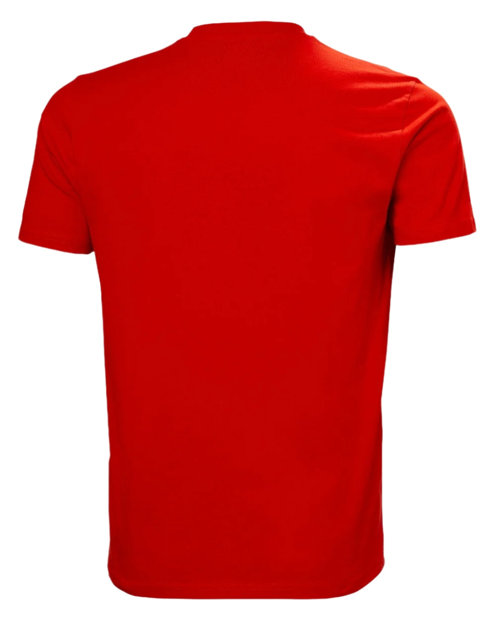 Alert Red Helly Hansen Mens Box T-Shirt 2.0 on white background
