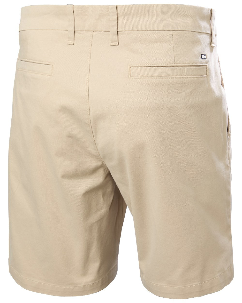 Khaki coloured Helly Hansen Mens Bryggen Chino Shorts on white background