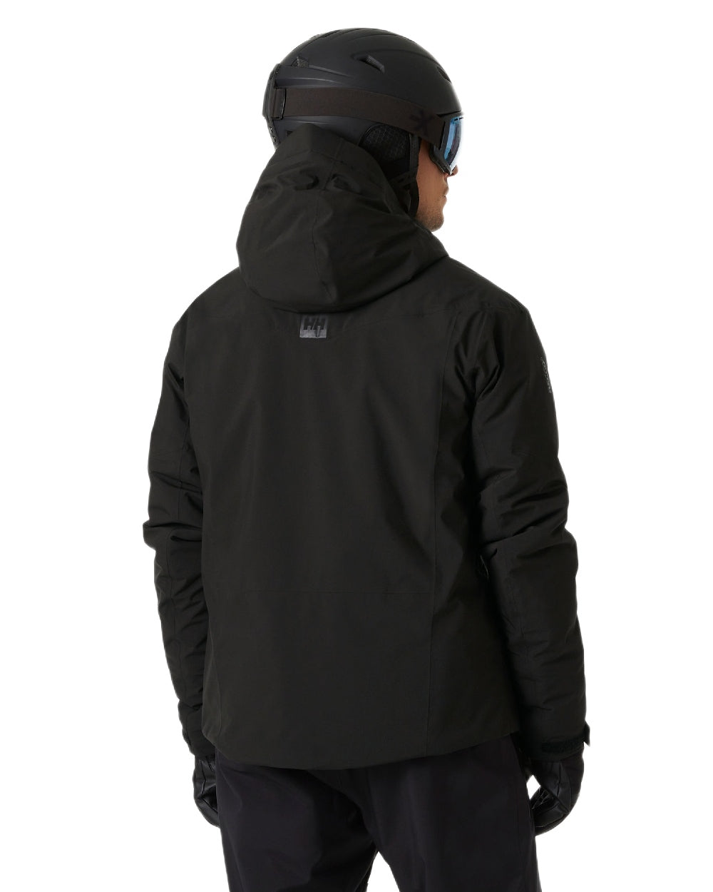 Black Coloured Helly Hansen Mens Carv Lifaloft 2.0 Jacket on white background