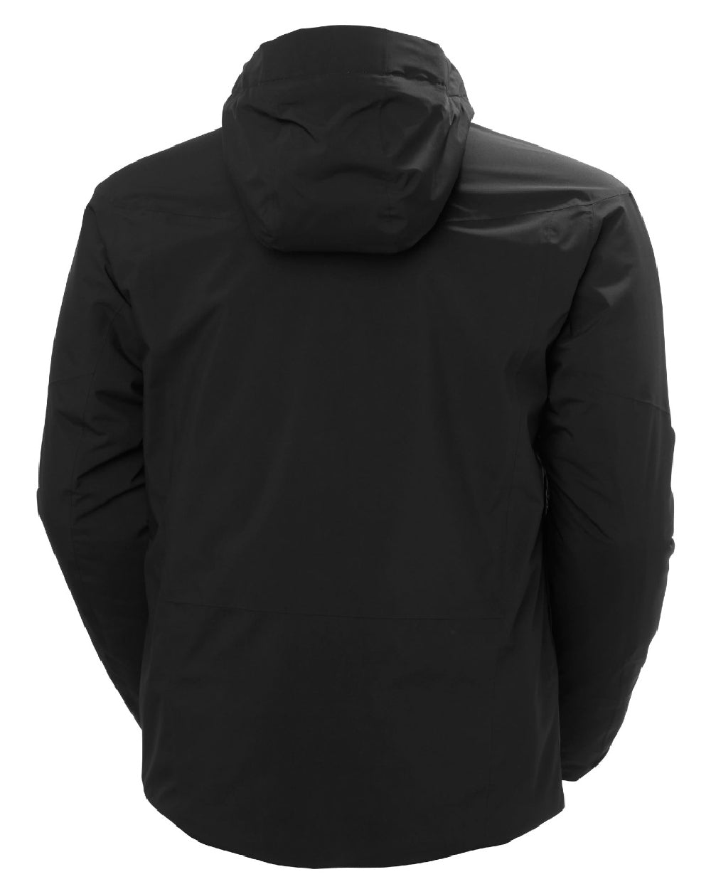 Black Coloured Helly Hansen Mens Carv Lifaloft 2.0 Jacket on white background