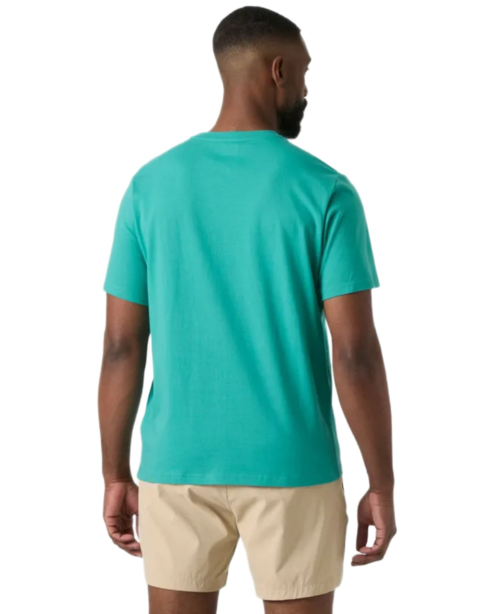 Dark Mint coloured Helly Hansen Mens Core Graphic T-Shirt 2.0 on white background