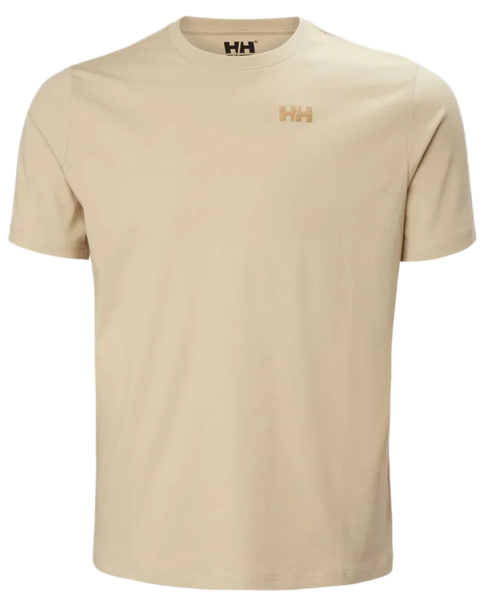 Khaki Sand coloured Helly Hansen Mens Core Graphic T-Shirt 2.0 on white background