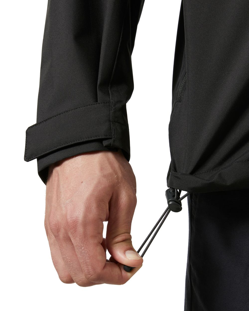 Black coloured Helly Hansen Mens Crew Jacket 2.0 on white background