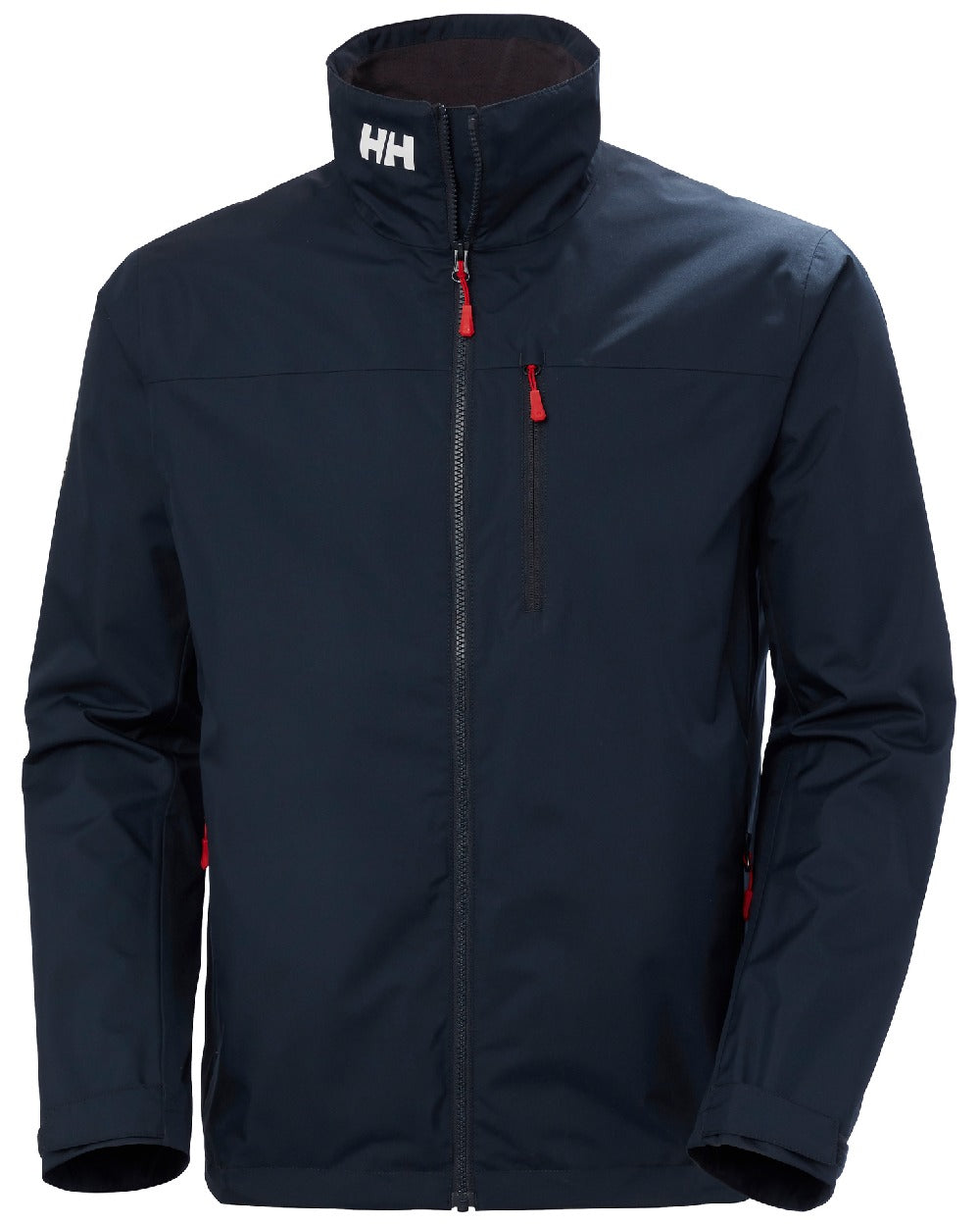 Navy coloured Helly Hansen Mens Crew Jacket 2.0 on white background
