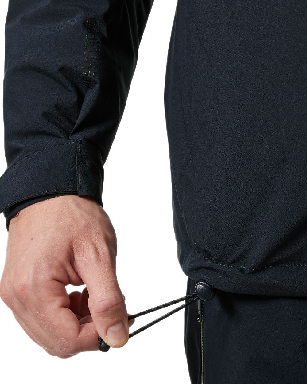 Navy Coloured Helly Hansen Mens Crewser Jacket on white background