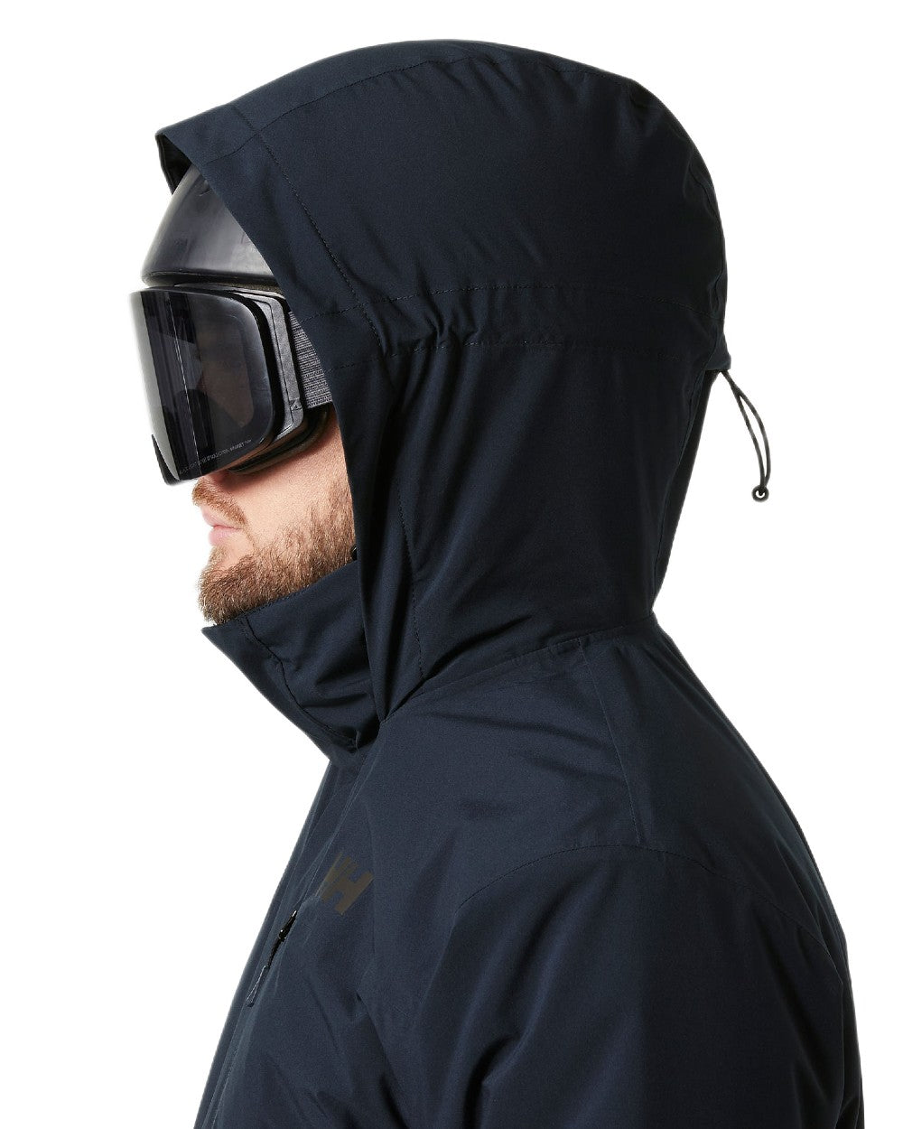 Navy Coloured Helly Hansen Mens Crewser Jacket on white background