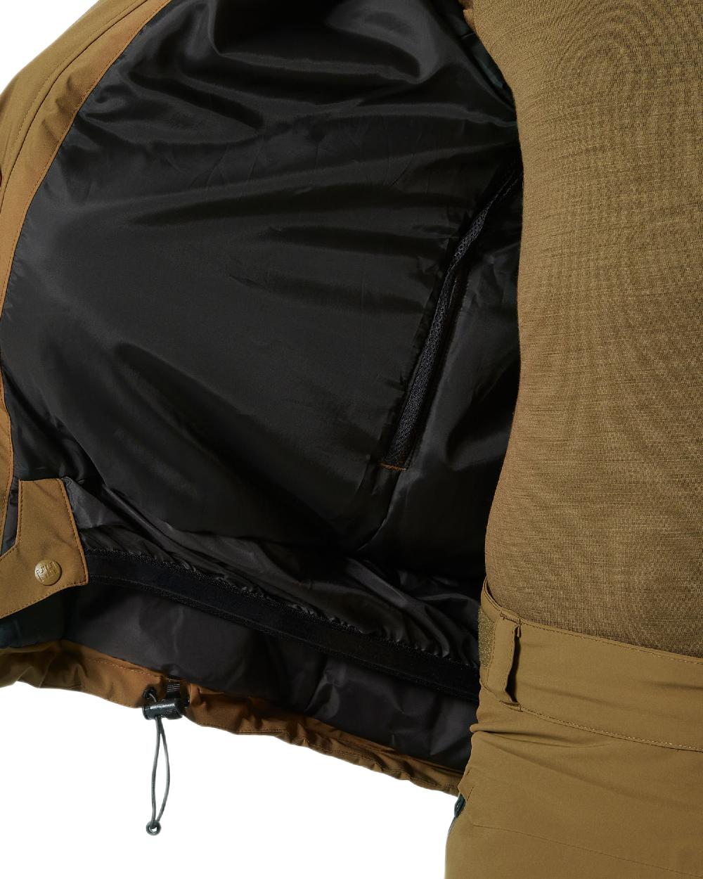 Sepia Coloured Helly Hansen Mens Crewser Jacket on white background