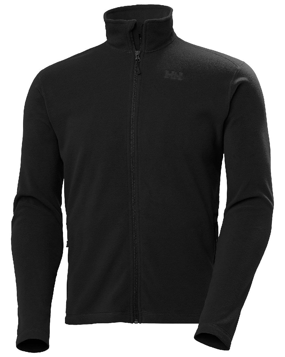 Black coloured Helly Hansen Mens Daybreaker Fleece Jacket on white background