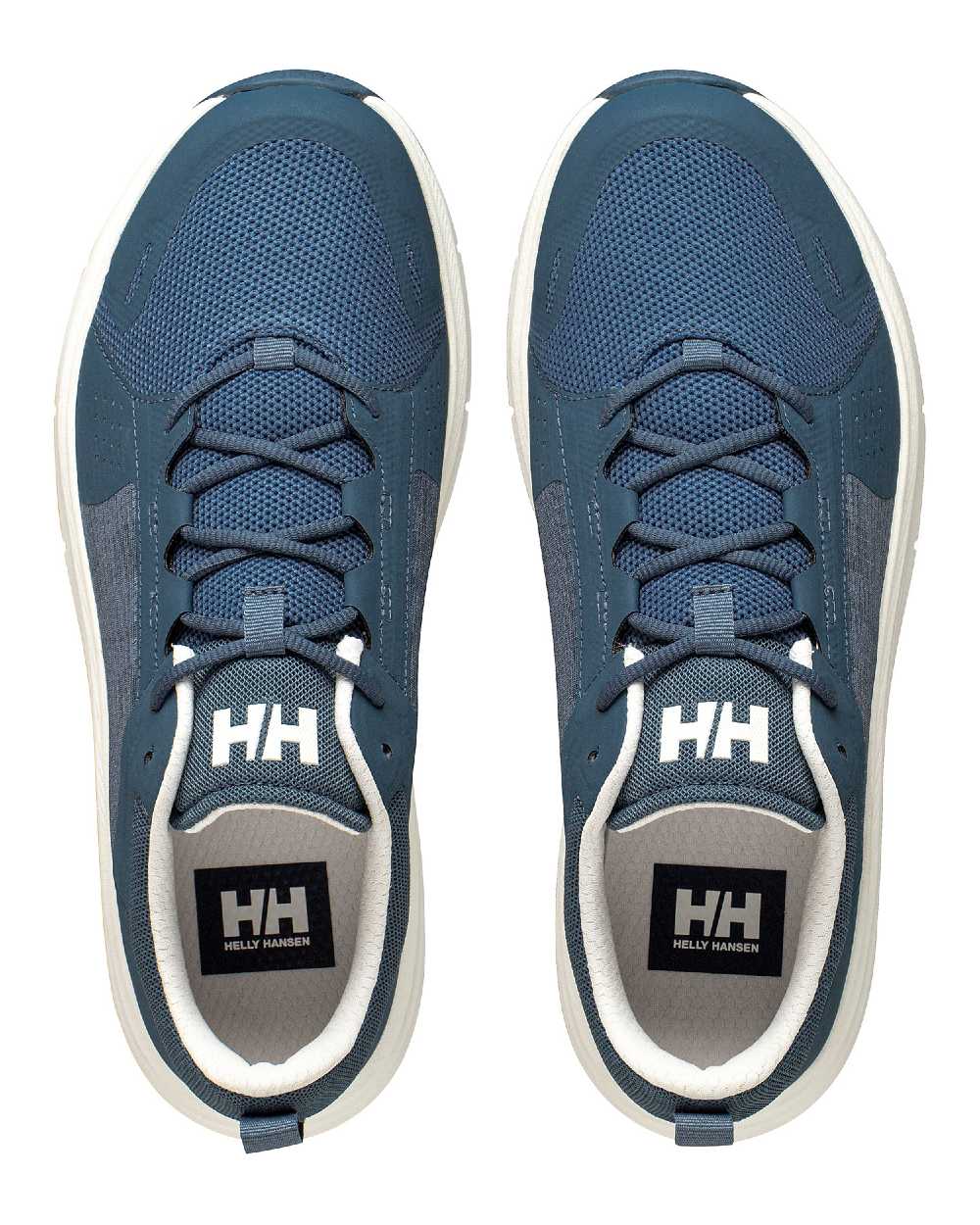 Washed Navy Coloured Helly Hansen Mens HP Ahiga EVO 5 Marine Lifestyle Shoes on white background
