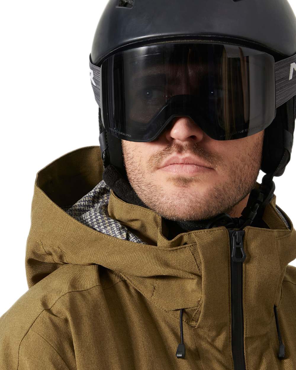 Sepia Coloured Helly Hansen Mens Juniper 3.0 Jacket on white background