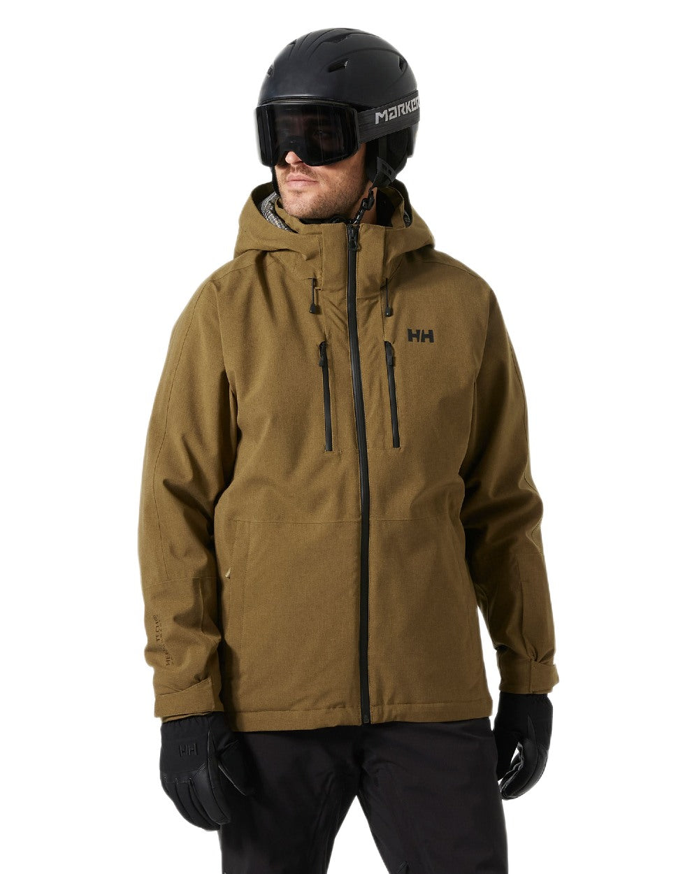 Sepia Coloured Helly Hansen Mens Juniper 3.0 Jacket on white background