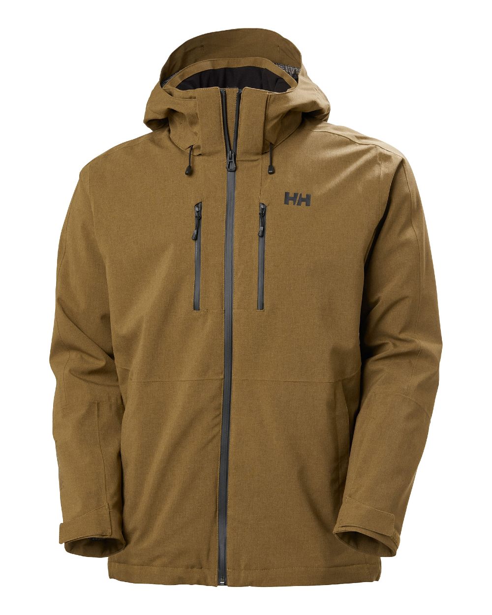 Sepia Coloured Helly Hansen Mens Juniper 3.0 Jacket on white background