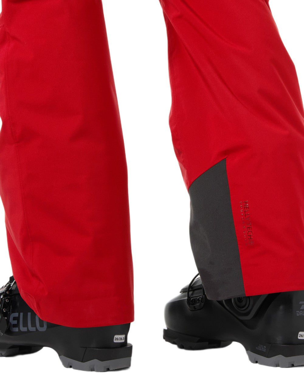 Red Coloured Helly Hansen Mens Legendary Insulated Bib Pants on white background