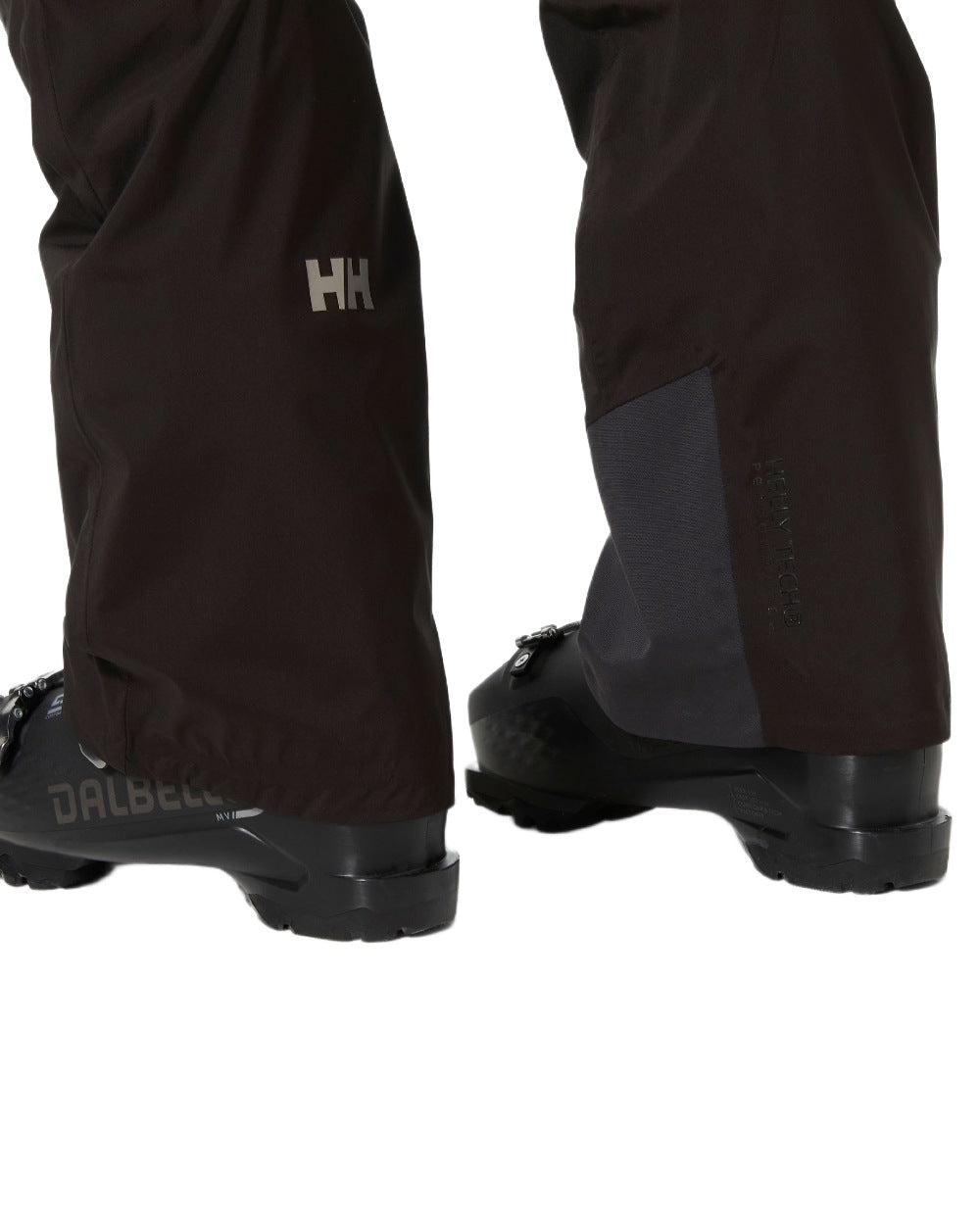 Black Coloured Helly Hansen Mens Legendary Insulated Ski Pants on white background