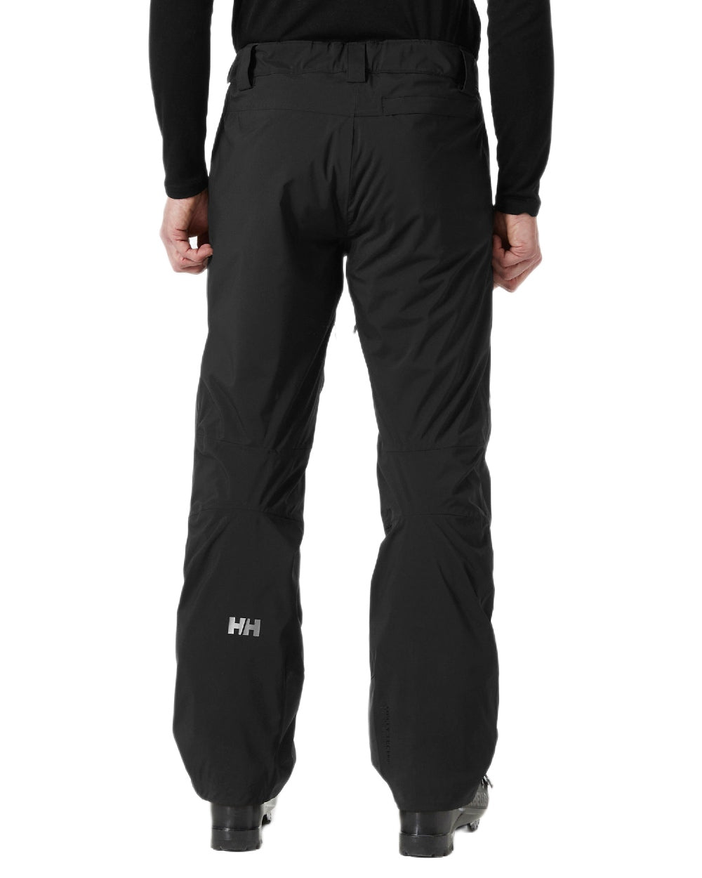 Black Coloured Helly Hansen Mens Legendary Insulated Ski Pants on white background