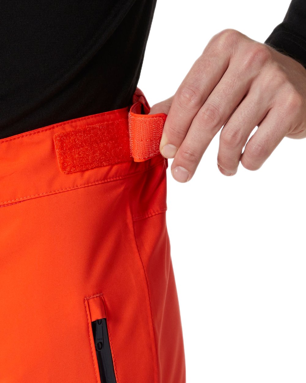 Cherry Tomato Coloured Helly Hansen Mens Legendary Insulated Ski Pants on white background
