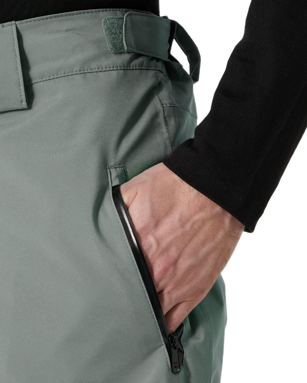 Concrete Coloured Helly Hansen Mens Legendary Insulated Ski Pants on white background