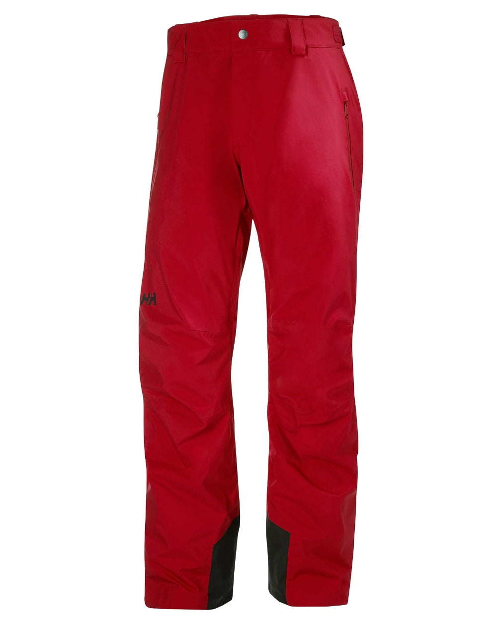 Red Coloured Helly Hansen Mens Legendary Insulated Ski Pants on white background