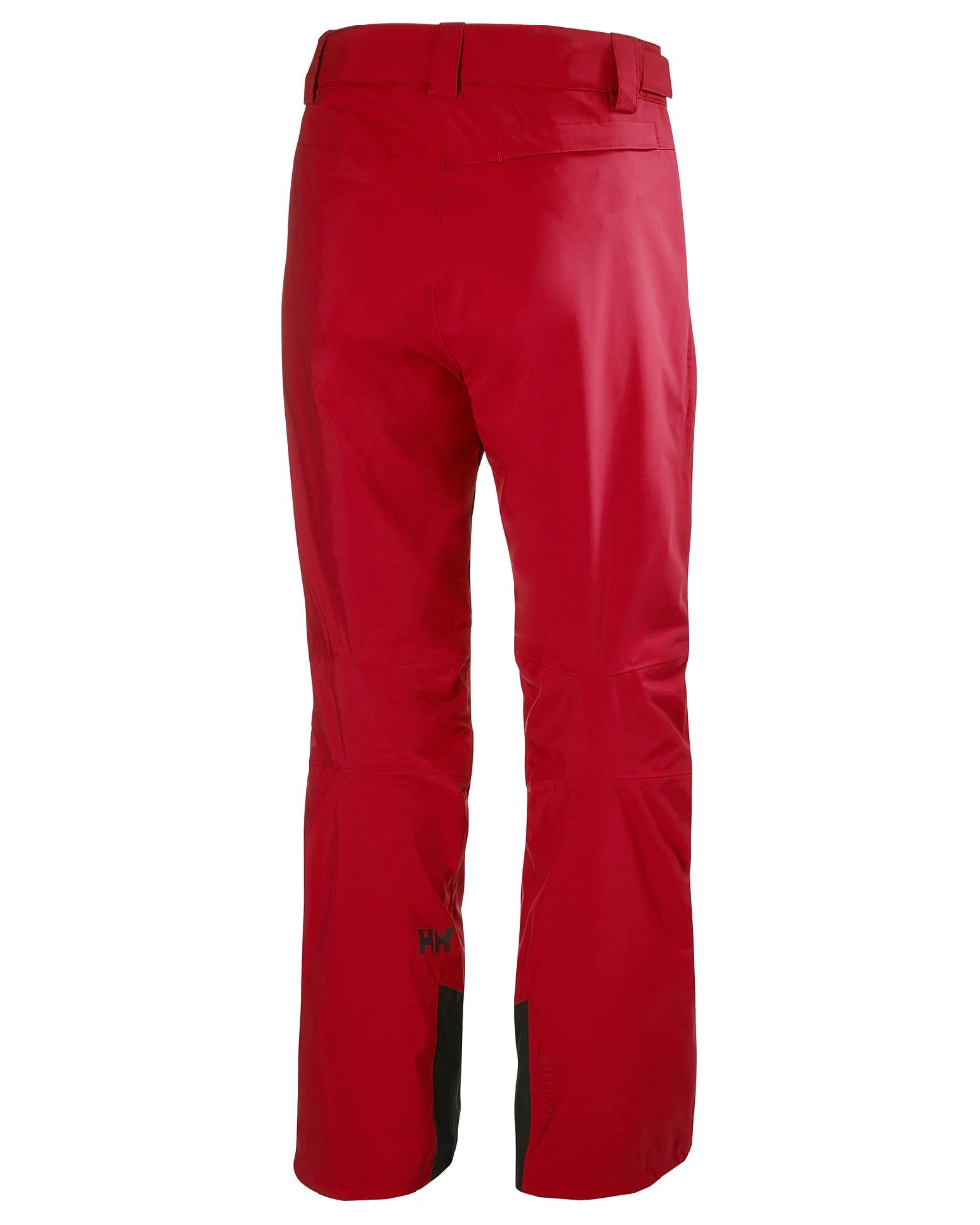 Red Coloured Helly Hansen Mens Legendary Insulated Ski Pants on white background