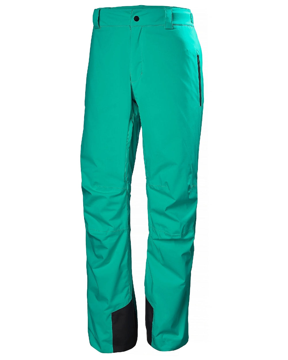 Signal Green Coloured Helly Hansen Mens Legendary Insulated Ski Pants on white background