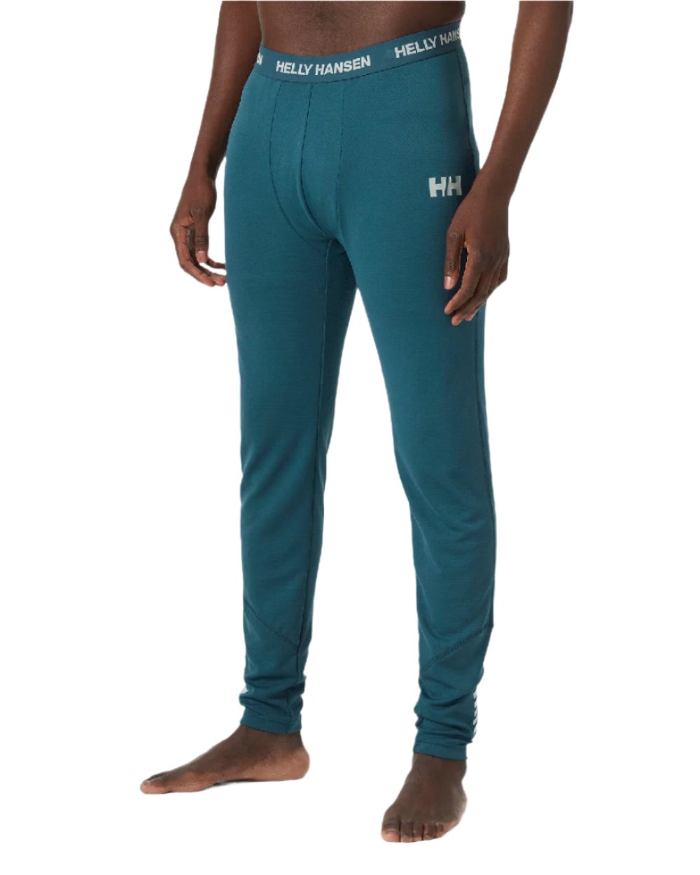 Dark Creek Coloured Helly Hansen Mens Lifa Active Base Layer Pants on white background