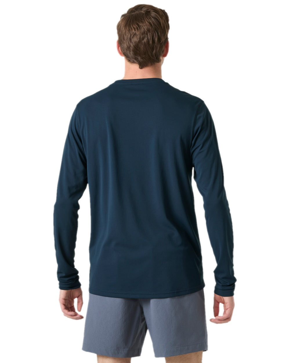 Navy Coloured Helly Hansen Mens Lifa Active Solen Base Layer on white background