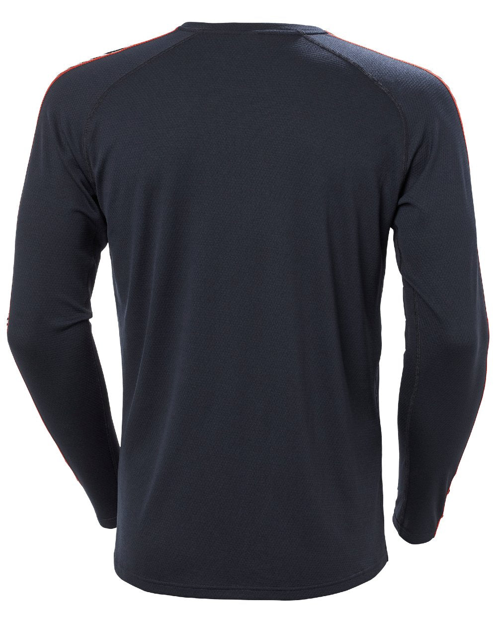 Navy Coloured Helly Hansen Mens Lifa Active Stripe Crew Base Layer on white background