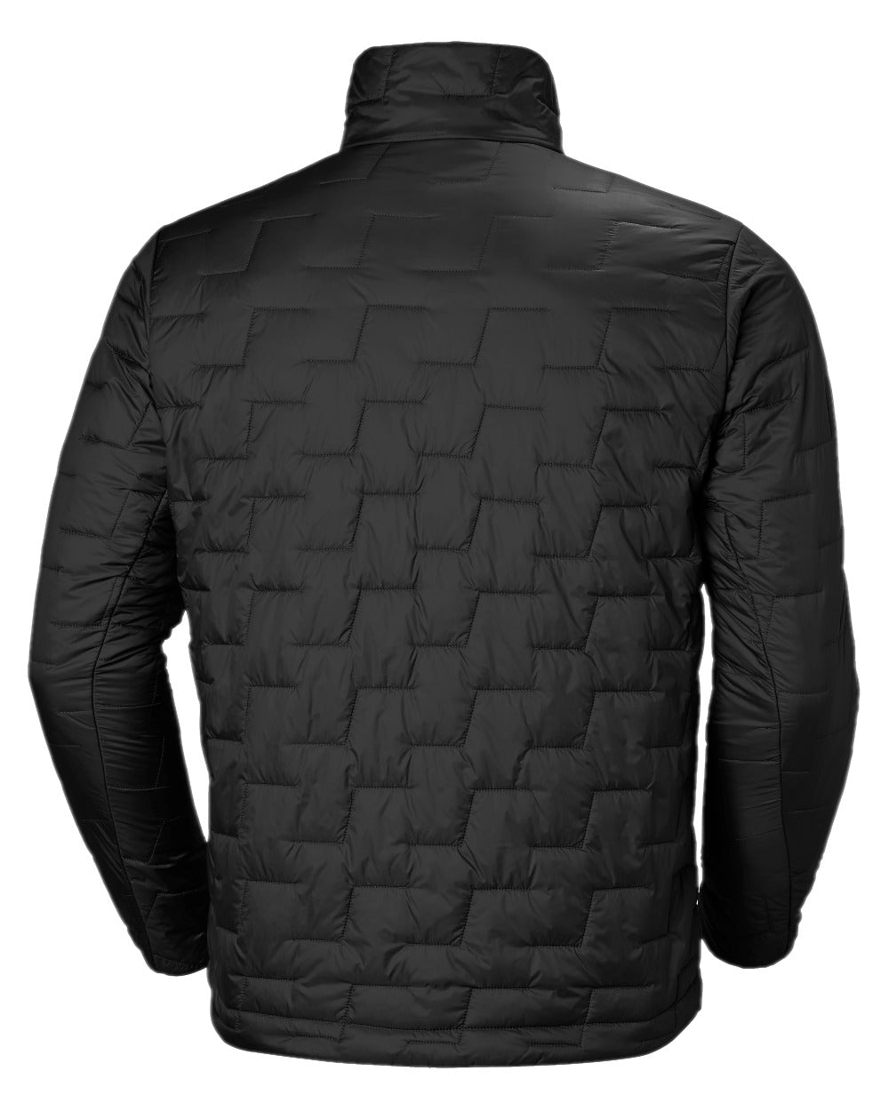 Black Matte Coloured Helly Hansen Mens Lifaloft Insulator Jacket on white background