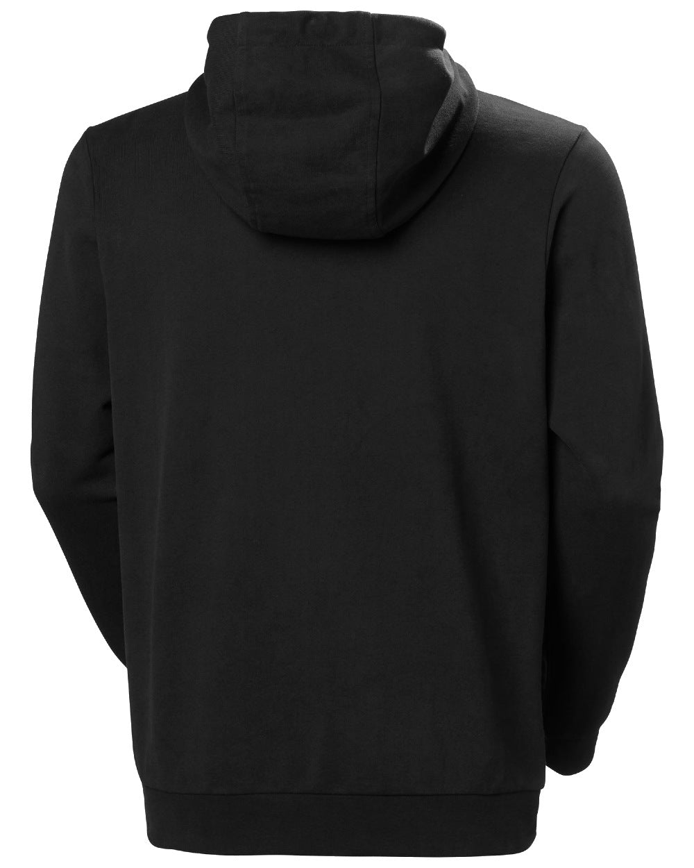 Black coloured Helly Hansen Mens Logo Hoodie on white background