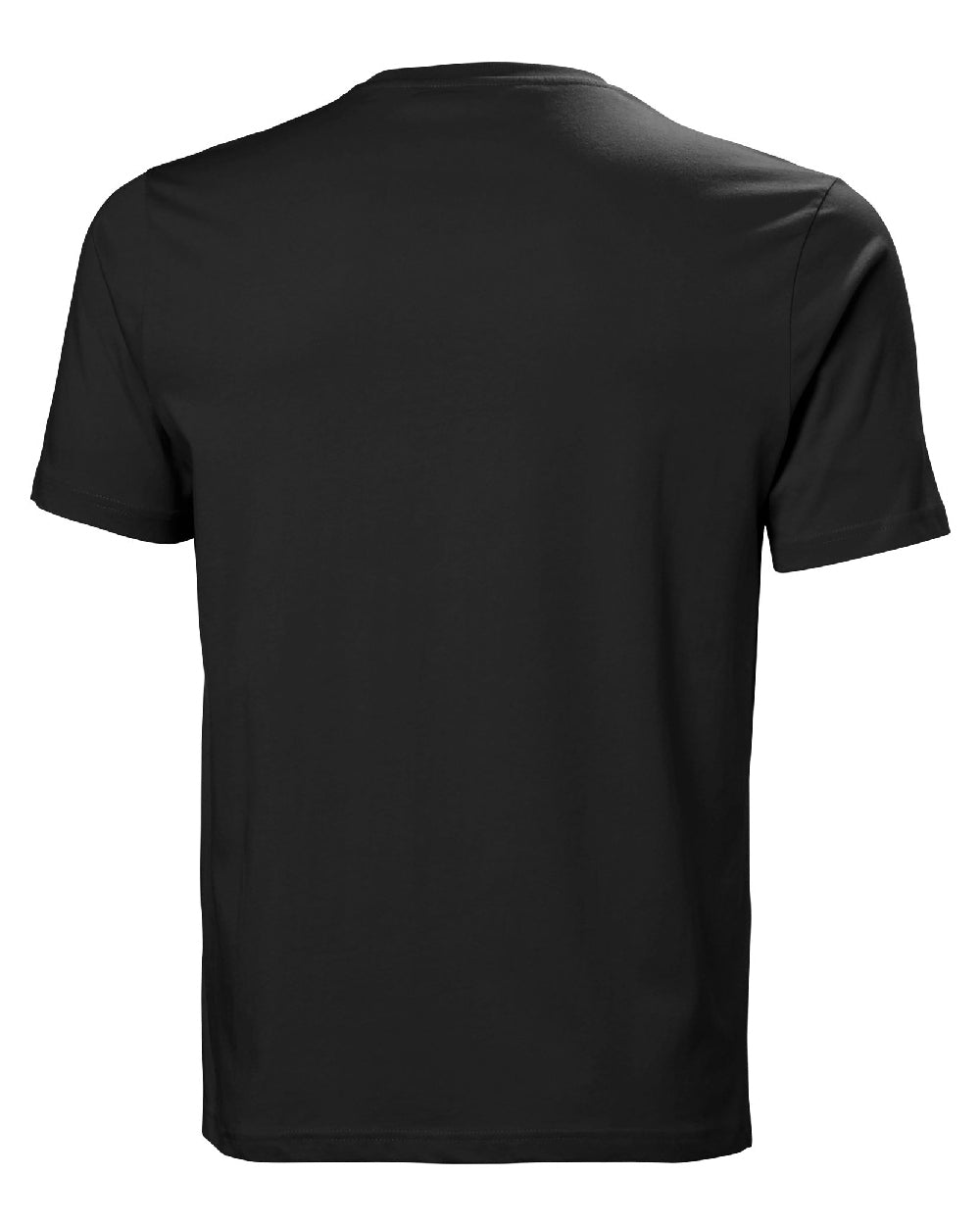 Black coloured Helly Hansen Mens Logo T-Shirt 3.0 on white background