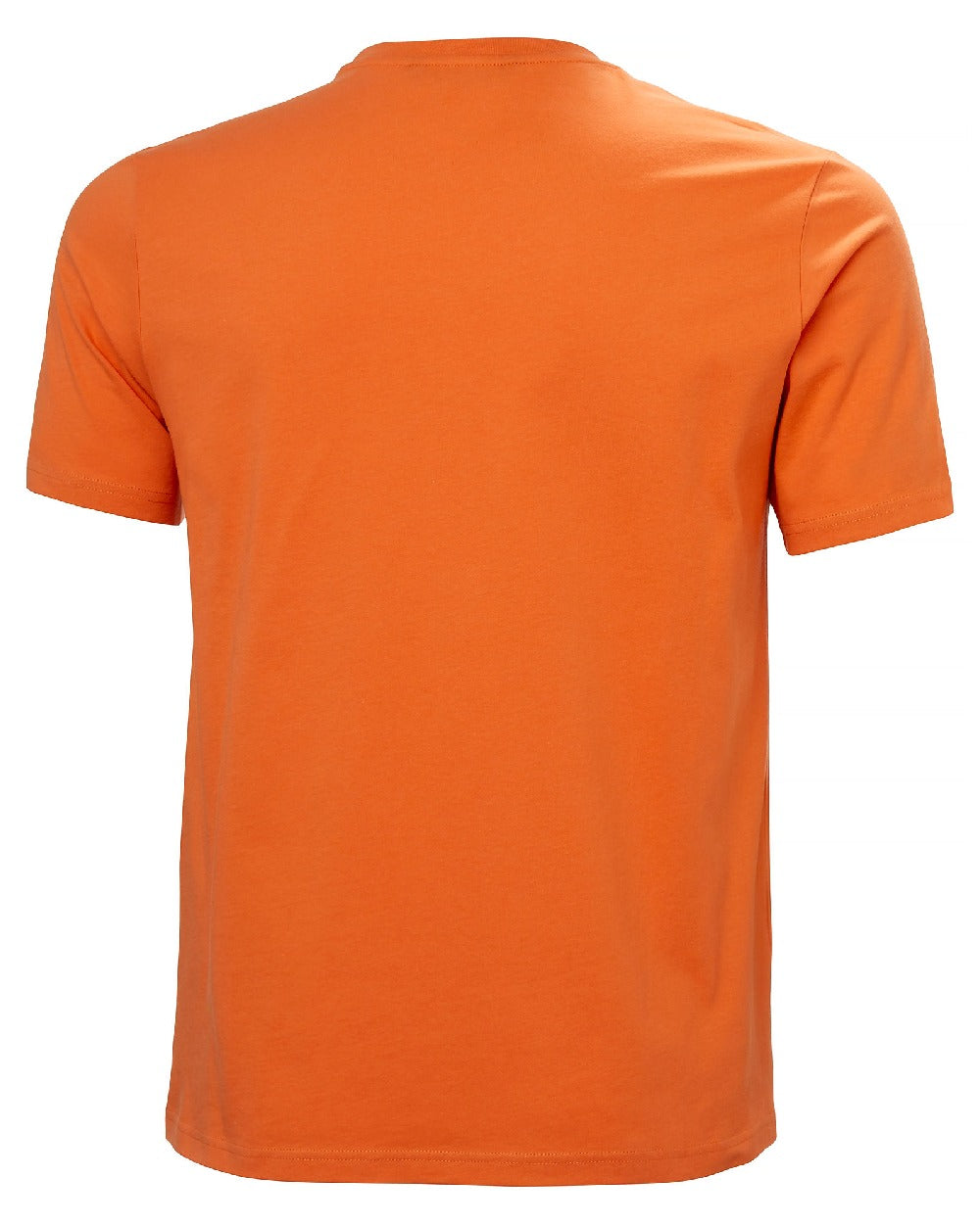 Bonfire coloured Helly Hansen Mens Logo T-Shirt 3.0 on white background