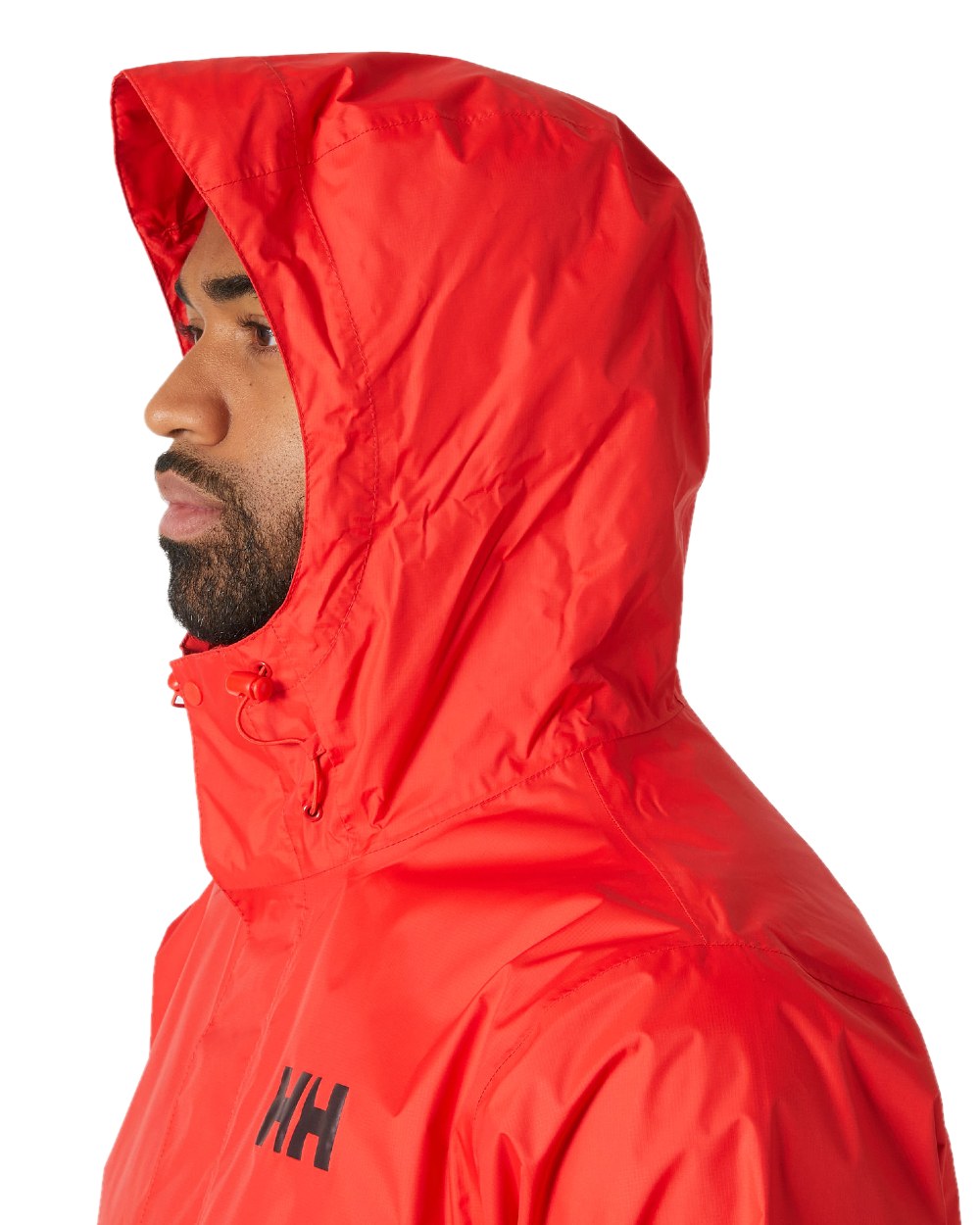Alert Red coloured Helly Hansen Mens Loke Jacket 2.0 on white background