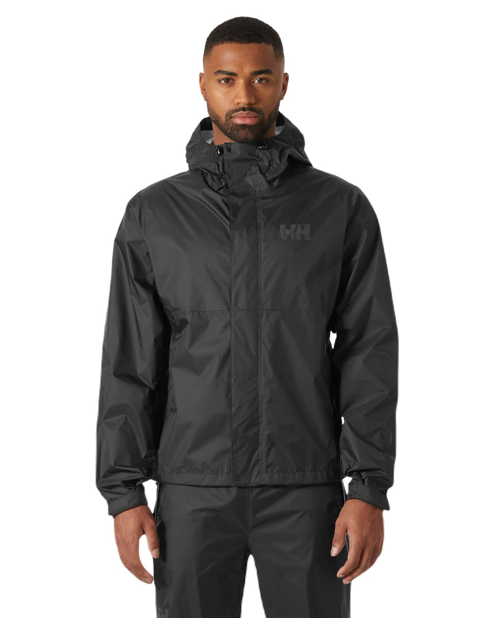 Black coloured Helly Hansen Mens Loke Jacket 2.0 on white background
