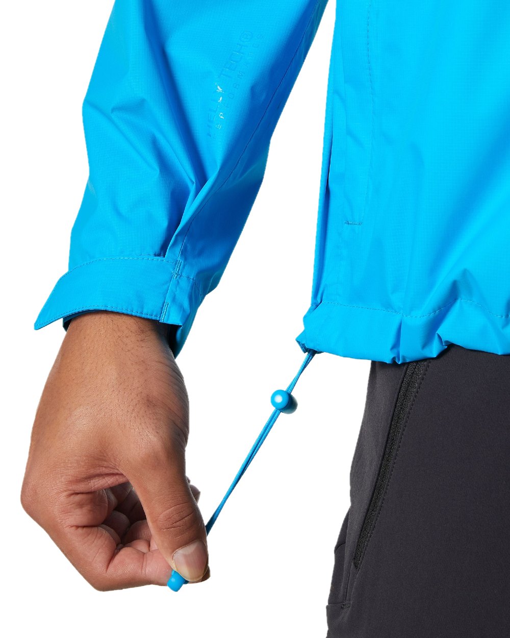 Cyan coloured Helly Hansen Mens Loke Jacket 2.0 on white background